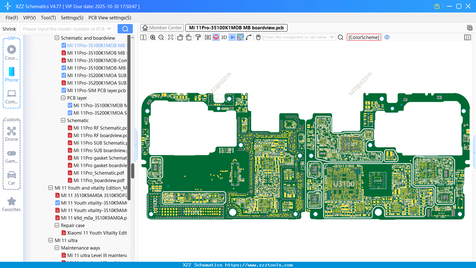 Xiaomi Mi 11Pro-35100K1MOB MB Boardview